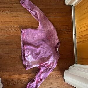 Purple Tie-Dye Sweatshirt